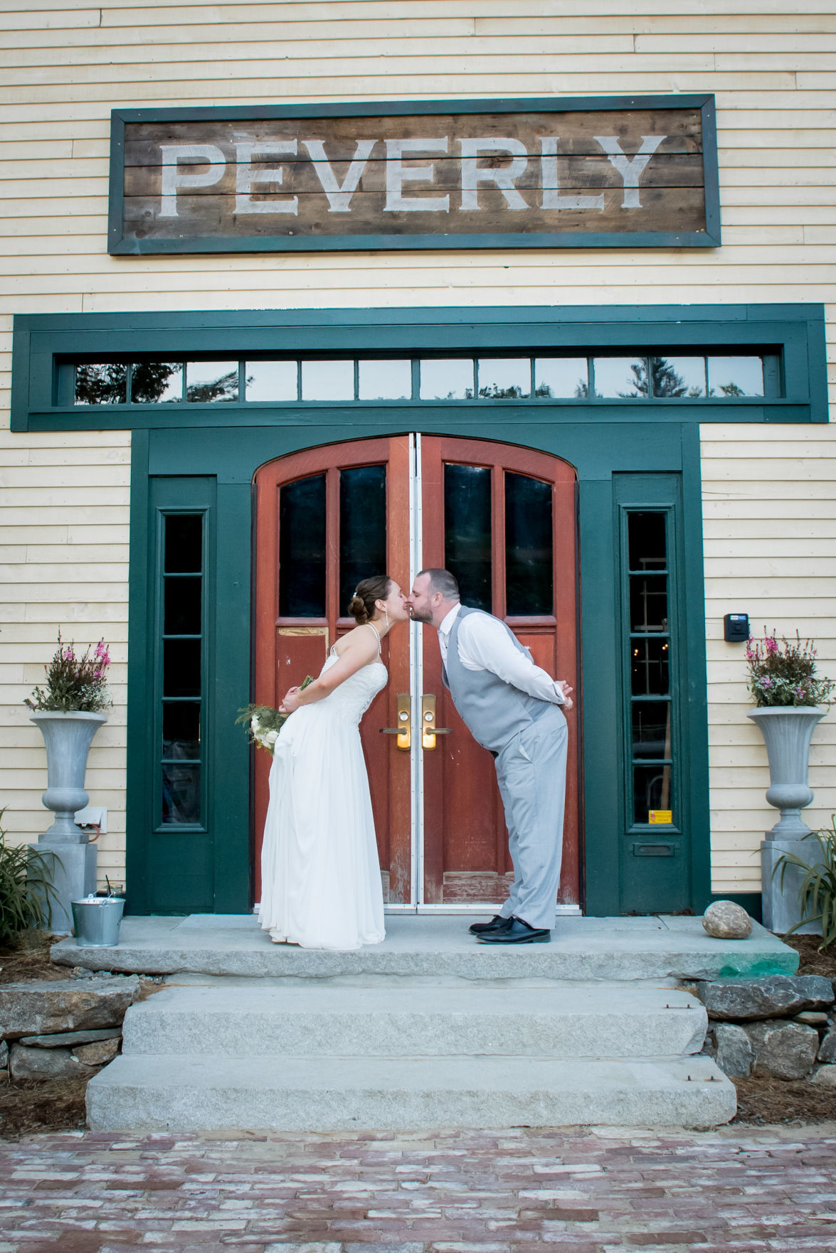 First wedding at the barn